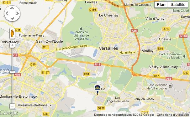 Plan Best Western Hotel Versailles Buc A 1h de Paris: visitez Buc et Versailles !