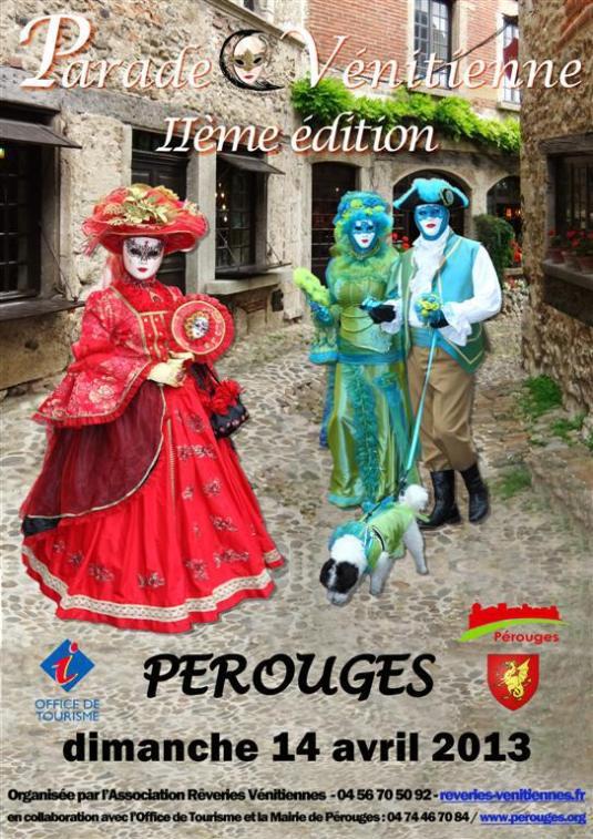 La seconde Parade vénitienne de Pérouges aura lieu le 14 Avril prochain