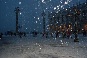 Neige sur Venise le 25 mars 2013