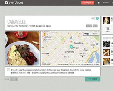 Application du mois: Everplaces