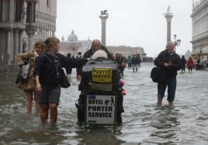 Maltempo et acqua alta à Venise en mai 2013