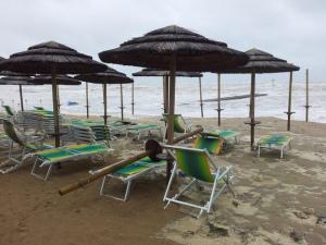 La plage de Jesolo dévastée par la tempête en mai 2013