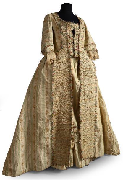 Robe à la française, vers 1770-1780