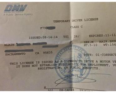 Le permis de conduire en Californie