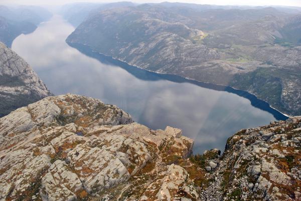 Preikestolen vu du ciel