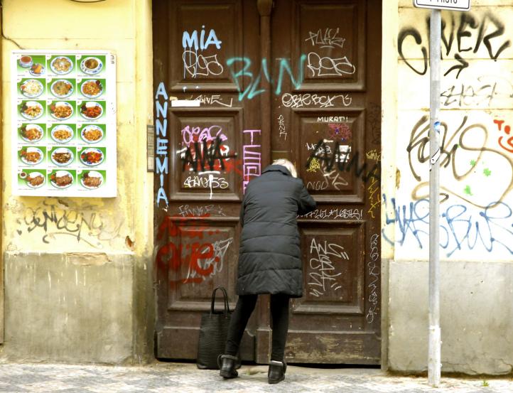 Pas de porte, Prague, République Tchèque