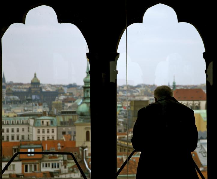 Vue de l'Hôtel de Ville, Prague, République Tchèque