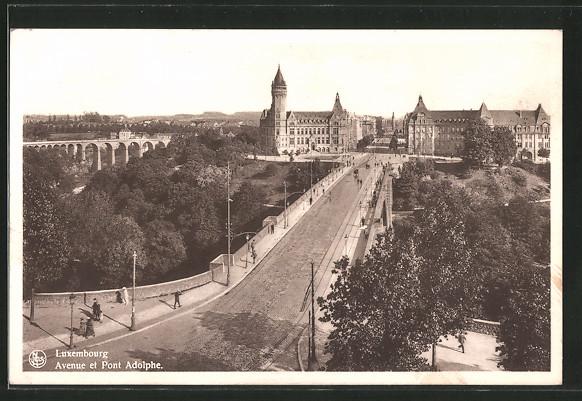 Luxembourg - Avenue et Pont Adolphe