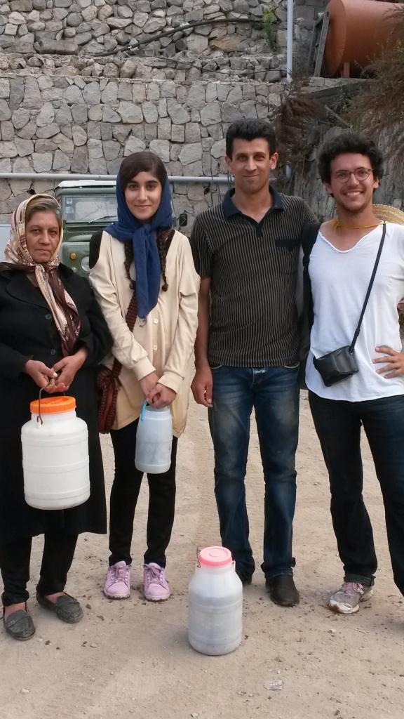 Photo avec des amis iraniens