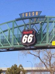 la route 66 à Tulsa, Oklahoma