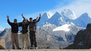 Trekking autour de la Cordillère Huayhuash, avec mes amis...