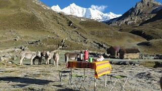 Trekking autour de la Cordillère Huayhuash, avec mes amis...