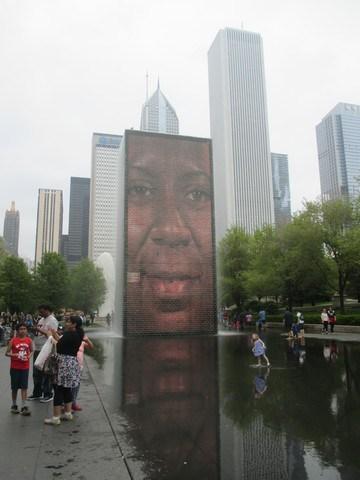 Visage animé Millenium Park