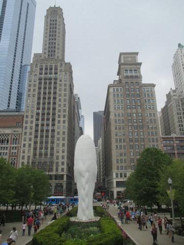 Statue femme Mlilenium Park