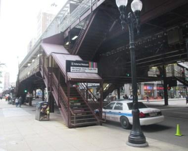 Chicago avec métro aérien