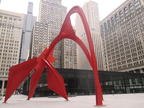 Sculpture écarlate Flamingo d'Alexander Calder