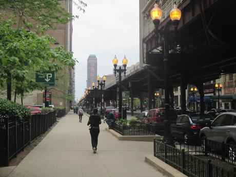 Chicago avec métro aérien