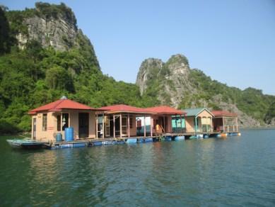 village pêcheurs Baie Halong