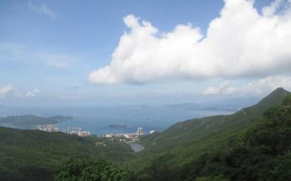 vue sur l'autre coté du victoria peak