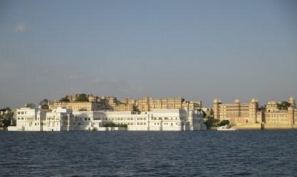 Vue sur Taj Lake Palace et City Palace Udaipur