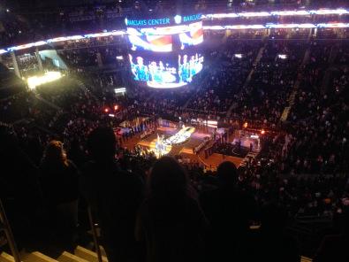match de basket au Barclays center Nets vs Lakers