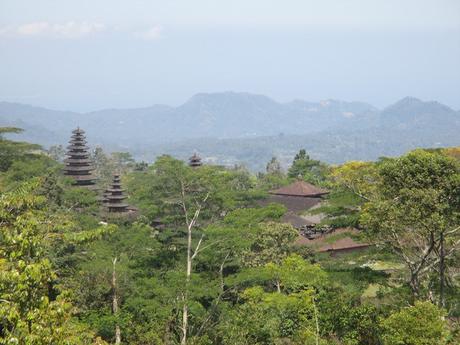 vue haut temple Besakih