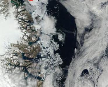 volutes de banquise au Groenland nord-est