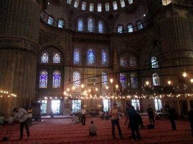 intérieur mosquée bleue Istanbul