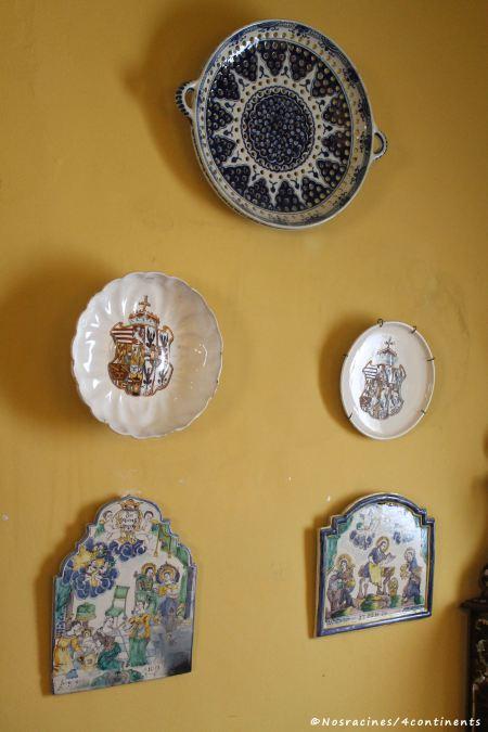Des assiettes peintes par le roi, Palais de Pena