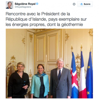 Ségolène Royal en Islande