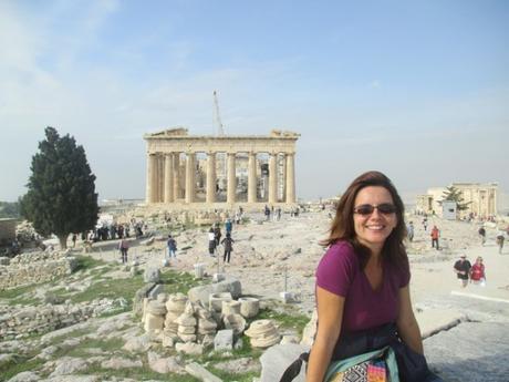 Nath devant le Parthénon Athènes