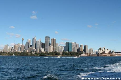Vue sur la ville de Sydney en ferry
