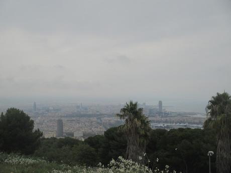 Vue Barcelone depuis Parc Montjuic