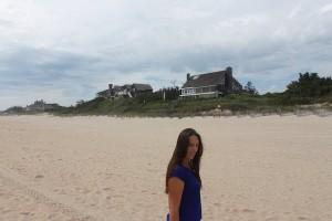la plage de East Hampton, avec ses maisons