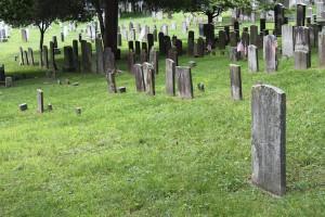 l'intérieur du cimetière de Sleepy Hollow