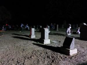 Halloween dans un cimetière américain