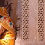 Inde - Rajasthan - Saris colores