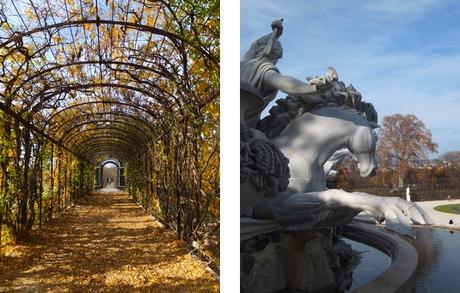 Vienne - Dans le parc de Schönbrunn Vienne Wien château schönbrunn schloss parc fontaine neptune