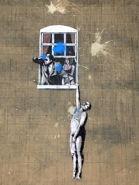 bristol tour street art banksy naked man