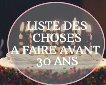 Wishlist #3 Avant mes 30 ans
