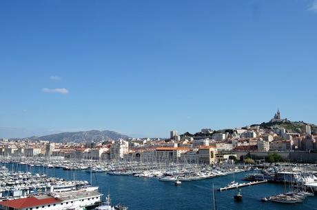 marseille vieux port vue fort saint jean notre-dame de la garde