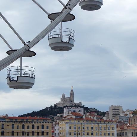 marseille vieux port notre-dame de la garde grande roue