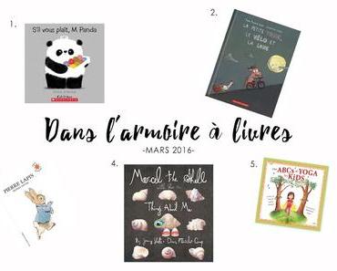 En mars, dans l'armoire à livres...