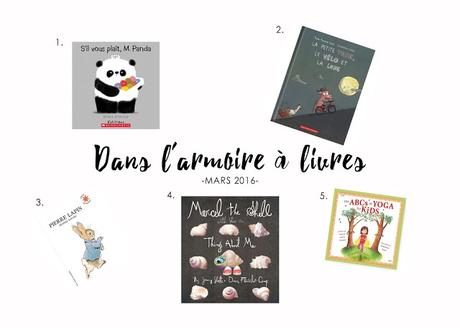 En mars, dans l'armoire à livres...