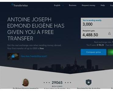 Les étapes Transferwise pas à pas et en image