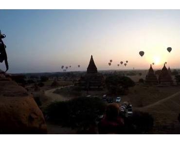 Une vidéo du lever de soleil à Bagan