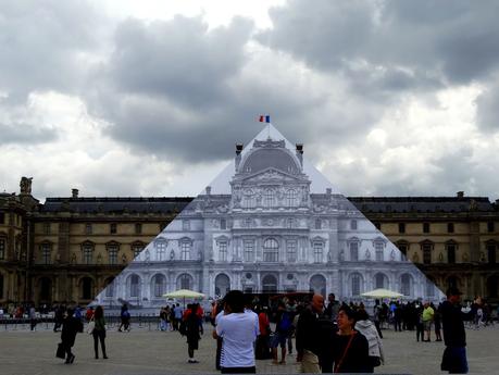 One day in Paris ~ Pyramide du Louvre by JR