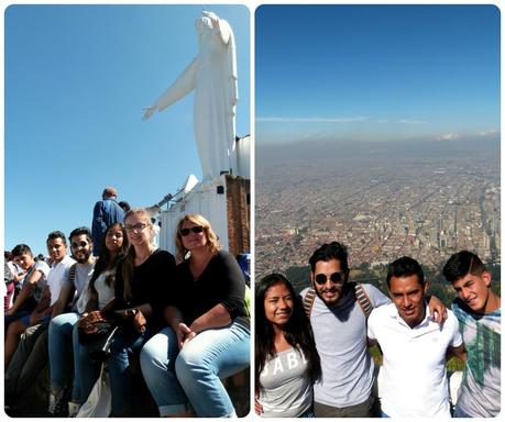 Nous tous en haut de Guadalupe à Bogotá