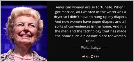 Thursday Thunder: Phyllis Schlafly, the ultimate feminist traitor