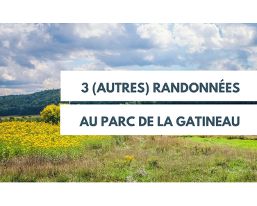 3 (autres) randonnées à faire au Parc de la Gatineau